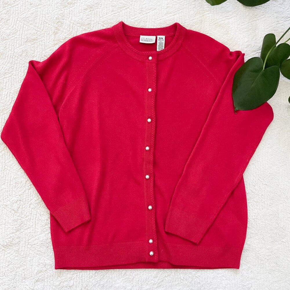 Red Cardigan - Picture 2 of 10
